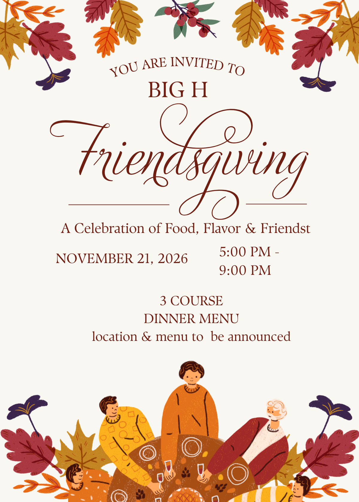 Big H Friendsgiving 2026